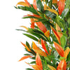 130cm Leaf Realistic Red Robin Artificial Ficus Tree Photinia Red Green