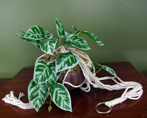 Artificial 85cm Hanging Potted Pothos Plant with Planter