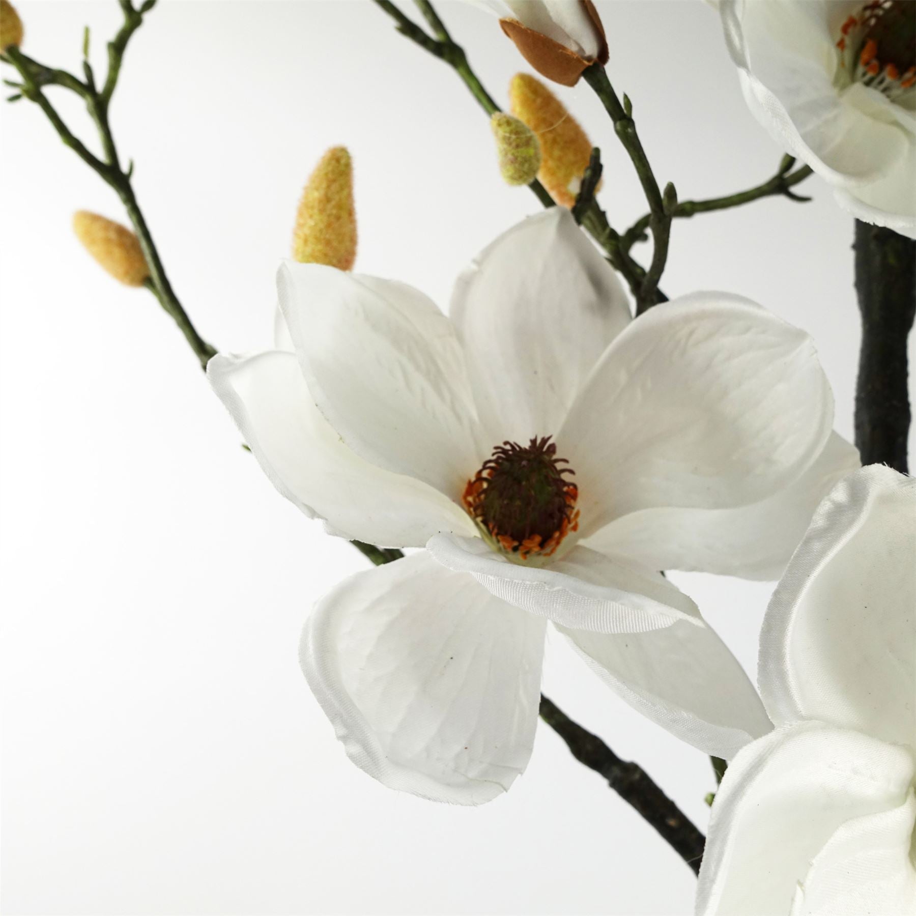 Magnolia Artificial Tree White Potted