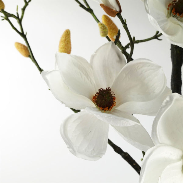 Magnolia Artificial Tree White Potted