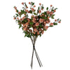 Pack of 6 x 90cm Artificial Pink Rose Stem - Premium Quality