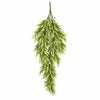 Pack of 6 x 80cm Italian Ruscus Hanging Plant with Realistic Foliage - Light Green - Premium Quality