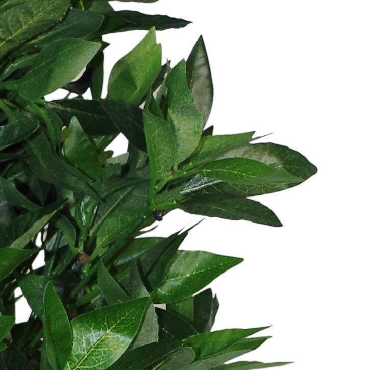 120cm Leaf Realistic Artificial Bay Cone Pair Laurel Topiary