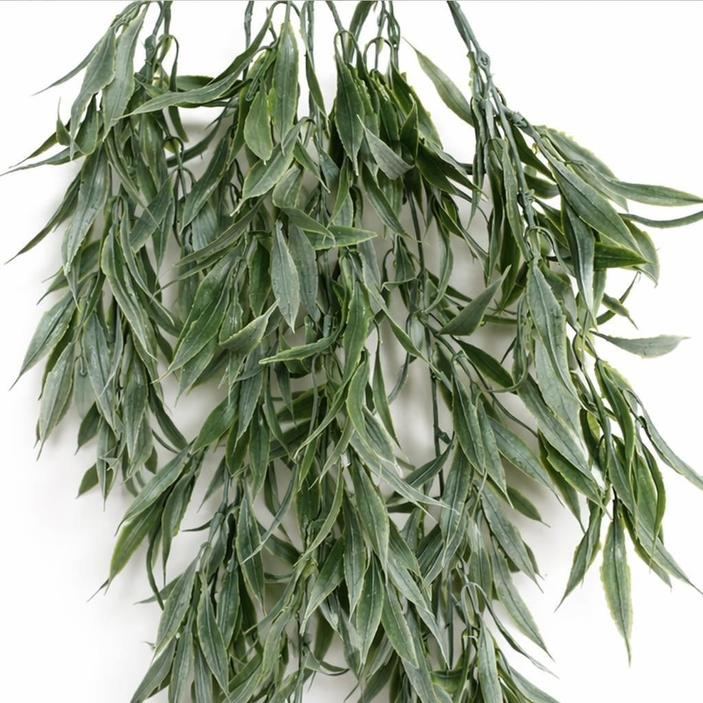 80cm Italian Ruscus Hanging Plant with Realistic Foliage - Sage Green - Premium Quality