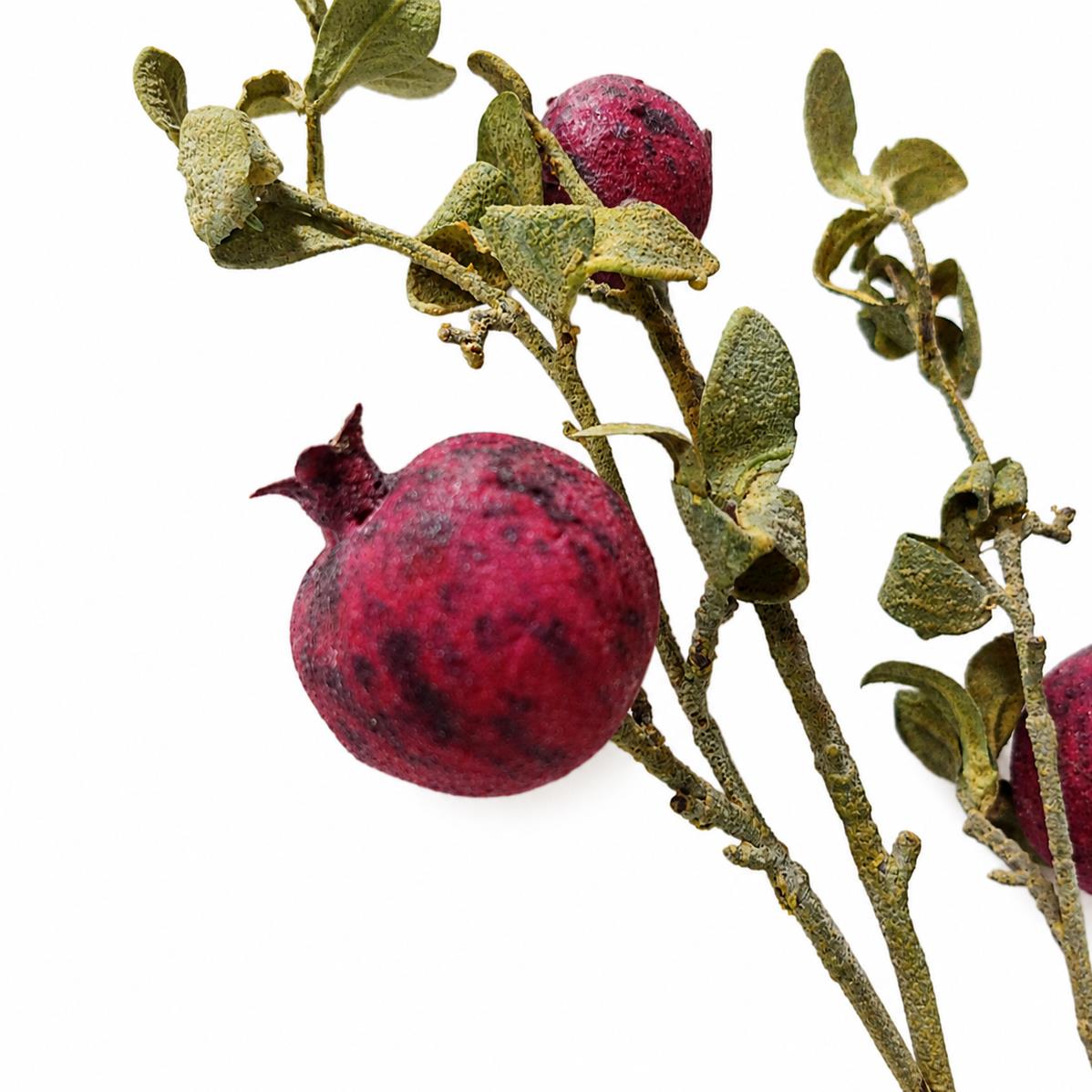 75cm Artificial Pomegranate Stem Artificial Purple