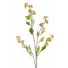 Pack of 6 x Artificial Foliage Yellow Berry Stem 90cm