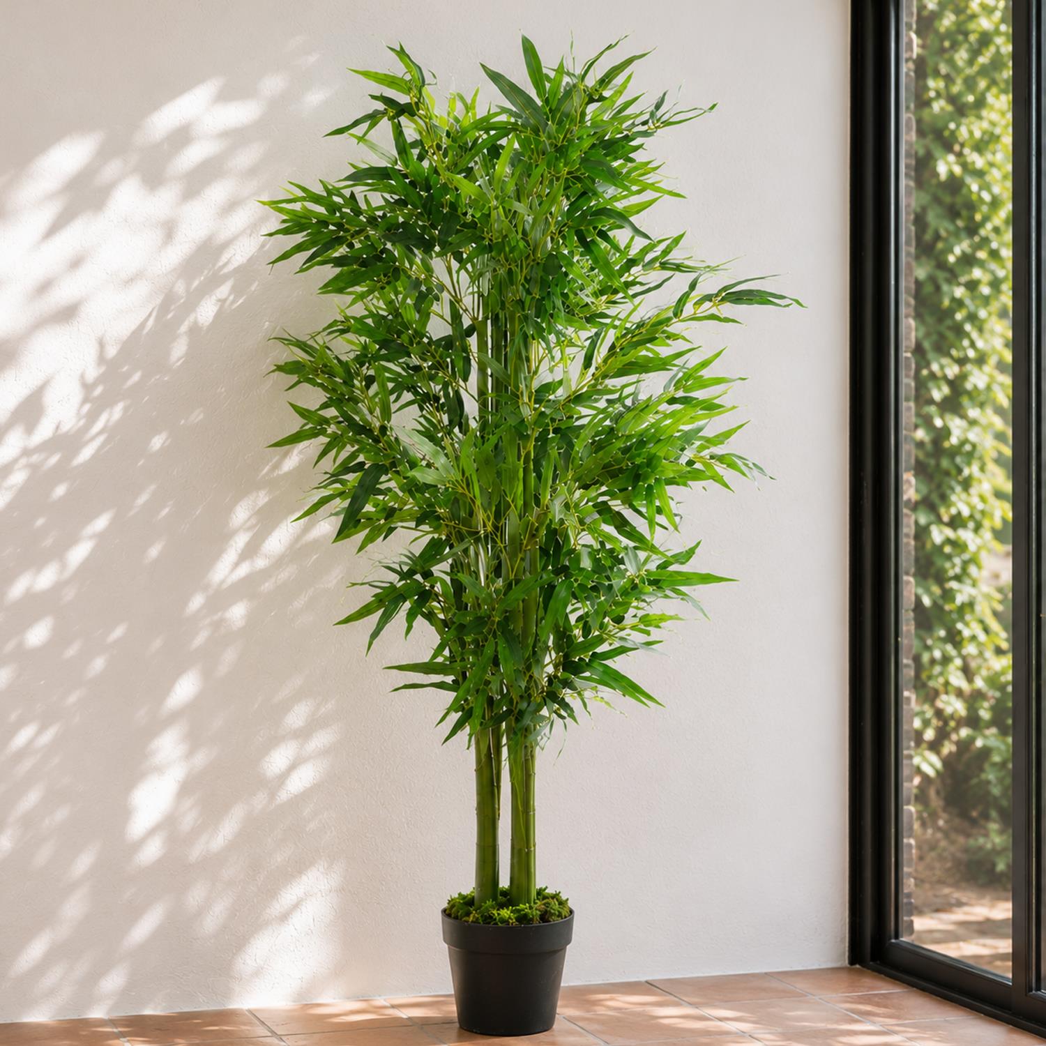 Artificial Bamboo Plants Trees Green 120cm UK