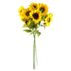 Pack of 6 x 88cm Yellow Artificial Sunflower - 18 heads - Premium Quality
