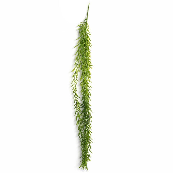 Pack of 6 x 100cm Artificial Trailing Rhipsalis Style Hanging Plant - Dark Green Tips - Premium Quality