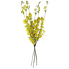 Pack of 6 x 100cm Yellow Blossom Spray Stem - Premium Quality