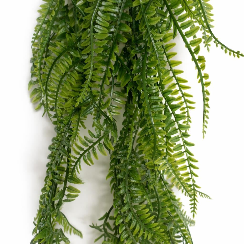 Pack of 6 x 75cm Artificial Trailing Fern Plant Hanging Faux Greenery - Premium Quality