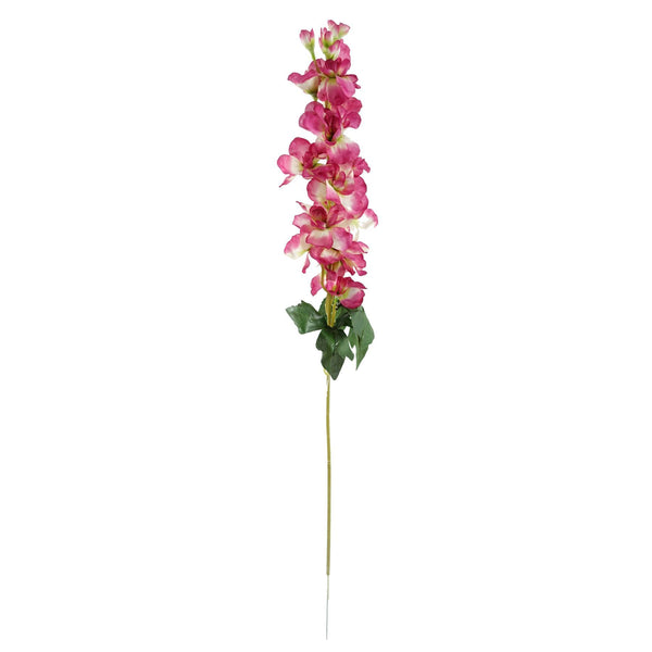 70cm Dark Pink Artificial Delphinium Flower Arrangement Pink Vase - Premium Quality