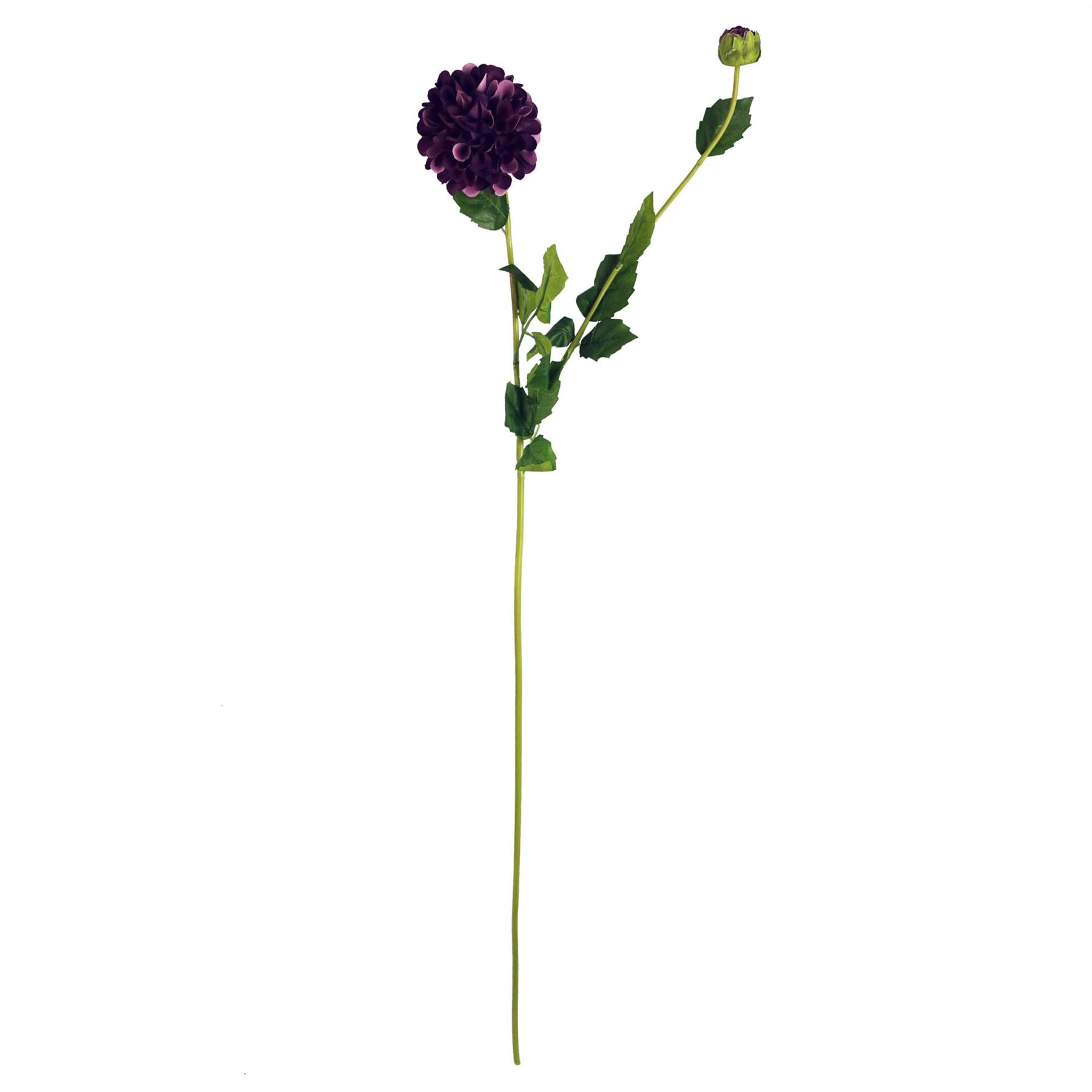 Dhalia PomPom Artificial Flowers Purple