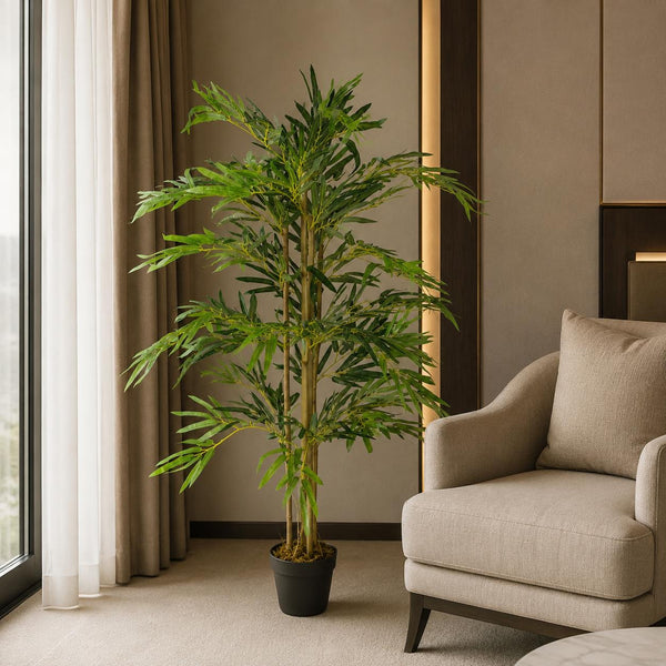 Artificial Bamboo Plants Trees Green