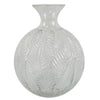 Glass Vase Clear Fern Print Glass Bottle Vase 26cm Botanik