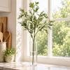 96cm Artificial Green Leaf and Seed Foliage Spray