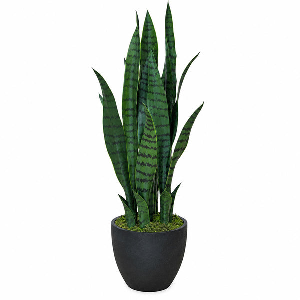 70cm Artificial Sansevieria Dark Green - Premium Quality