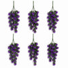 Pack of 6 x 75cm Artificial Purple Thistle Trailing Hanging Plant Faux Floral