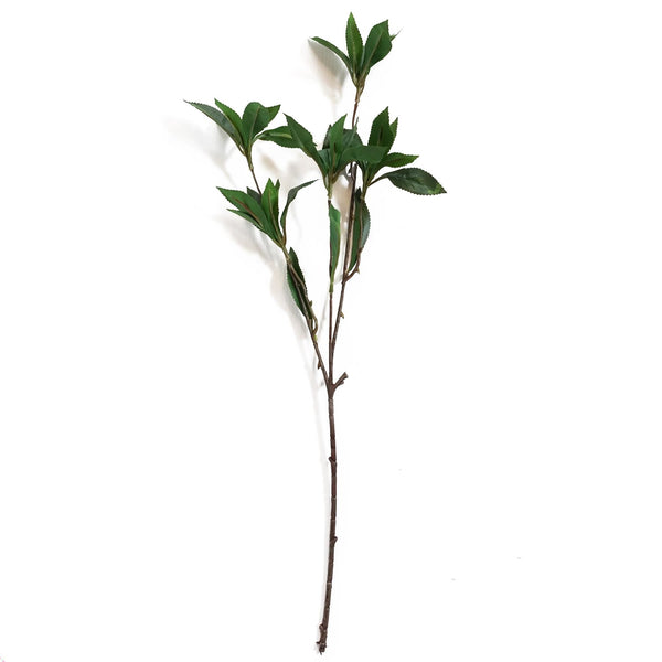 Pack of 6 x 55cm Artificial Laurel Leaf Spray Stem