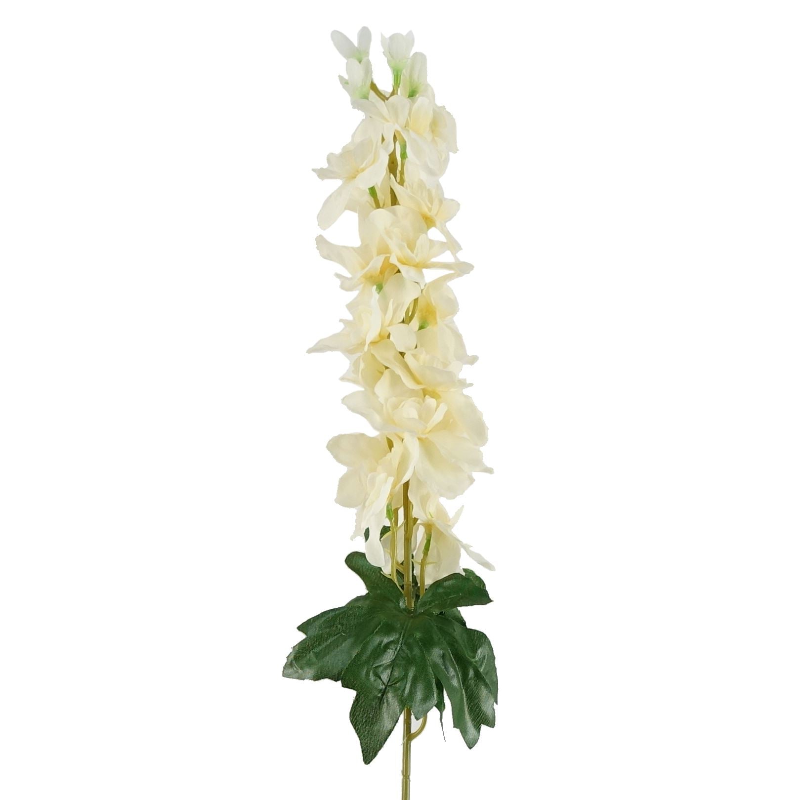 Pack of 6 x Artificial Flowers Delphinium Cream Stem 75cm