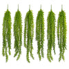 Pack of 6 x 80cm Artificial Trailing Fern Style Hanging Plant Faux Greenery Vine - Premium Quality