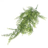 Pack of 6 x Hanging UV and Fire Resistant Artificial Trailing Button Fern Plant 82cm