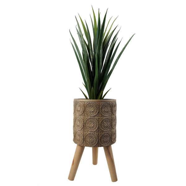 Large Planters Plant Pots Zandi Flowers fibreglass composite 40cm x 21.5cm Botanik