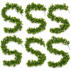 Pack of 6 x 170cm Artificial Green Mixed Foliage Floral Garland Hanging Decoration - Premium Quality