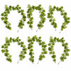 Pack of 6 x 160cm Artificial Ivy Garland Trailing Hanging Plant Faux Foliage - Green