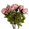 Pack of 6 x 70cm Artificial Light Pink Rose - Premium Quality