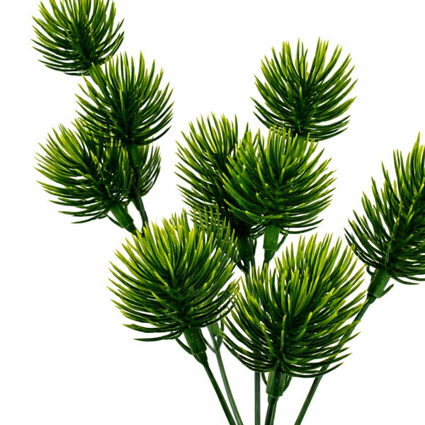 Pack of 6 x 30cm Artificial Cedrus Libani Pine Style Foliage Plant Stem