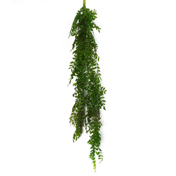 Artificial Hanging Fern Plant 100cm Pearls Fern Plant Pack x 6