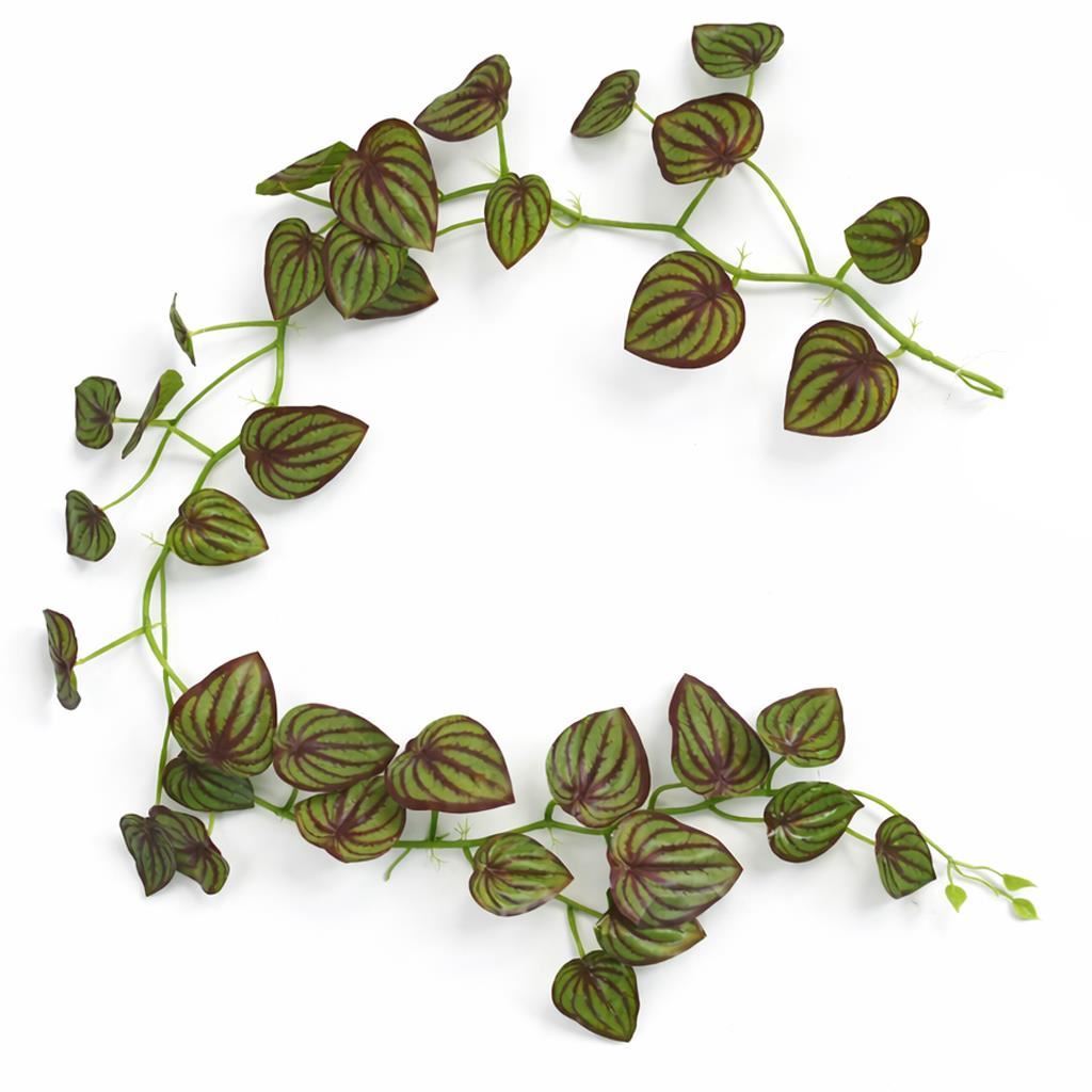 Pack of 6 x 160cm Artificial Watermelon Peperomia Botanik Garland Hanging Decoration - Premium Quality