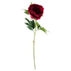 Pack of 6 x 80cm Artificial Dark Pink Peony Stem - Premium Quality