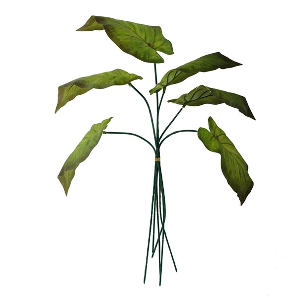 50cm Artificial Green Plastic Leaf Stem