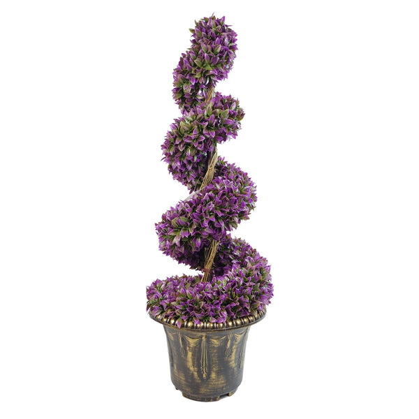 90cm Purple Large Botanik Spiral with Decorative Planter - Premium Quality