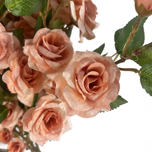 Pack of 6 x 90cm Artificial Pink Rose Stem