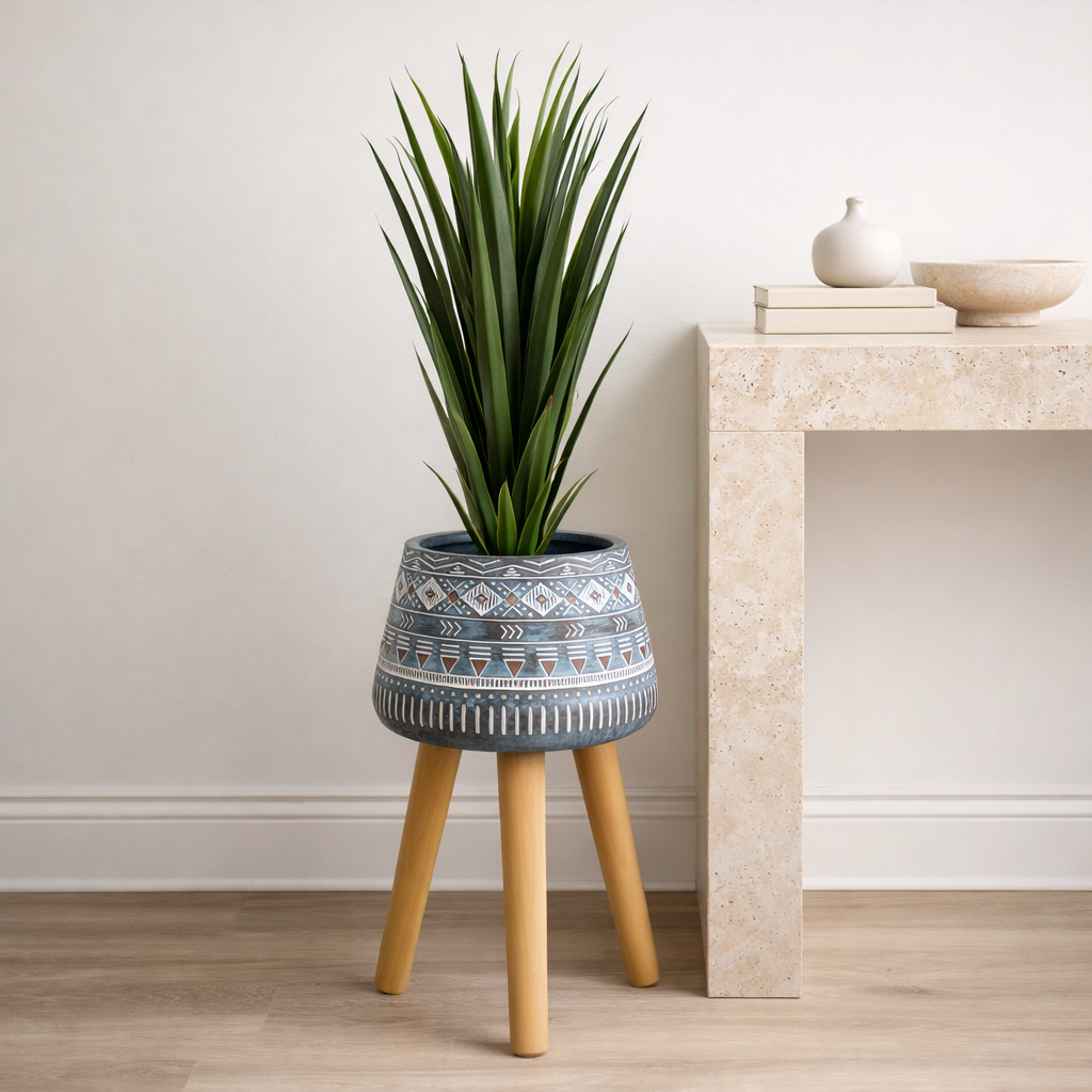 44cm x 26cm  Aztec Blue Composite  Large Planter