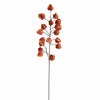 Pack of 6 x 100cm Artificial Orange Chinese Lantern Physalis Sprays