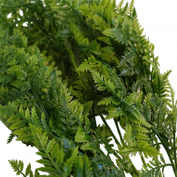 Pack of 6 x 75cm Artificial Fern Foliage Bush Stem