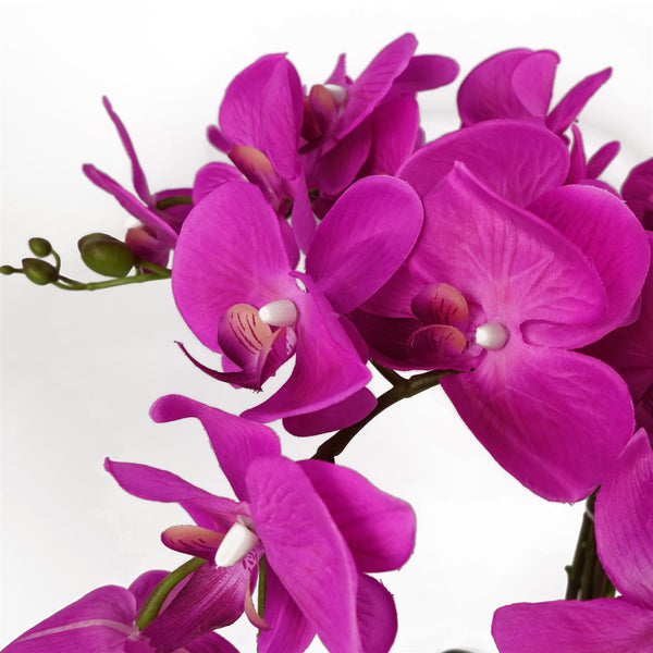 Artificial Deluxe Bush Orchid Pink 85cm Bush Orchid Lots Flowers