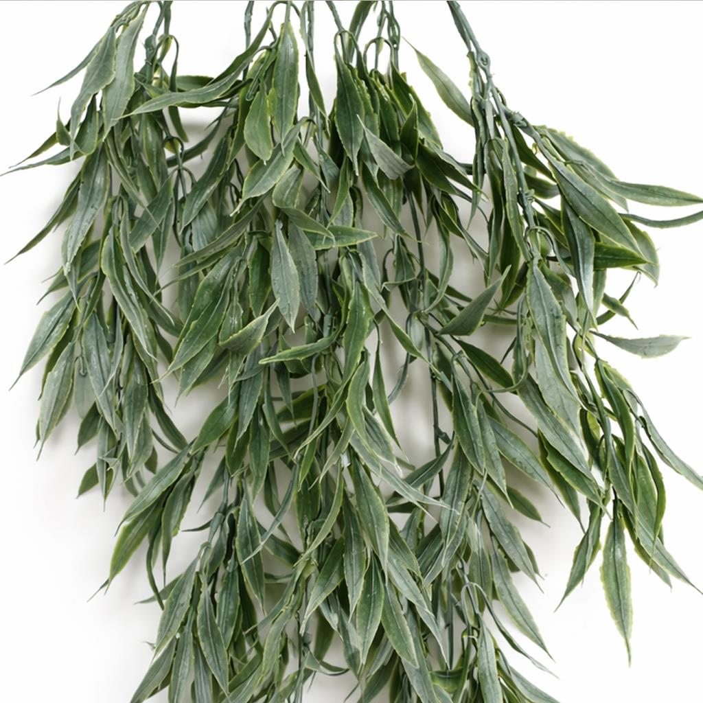 80cm Italian Ruscus Hanging Plant with Realistic Foliage - Sage Green