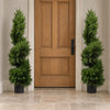 120cm Pair of Premium Artificial Cypress Spiral Topiary - Premium Quality