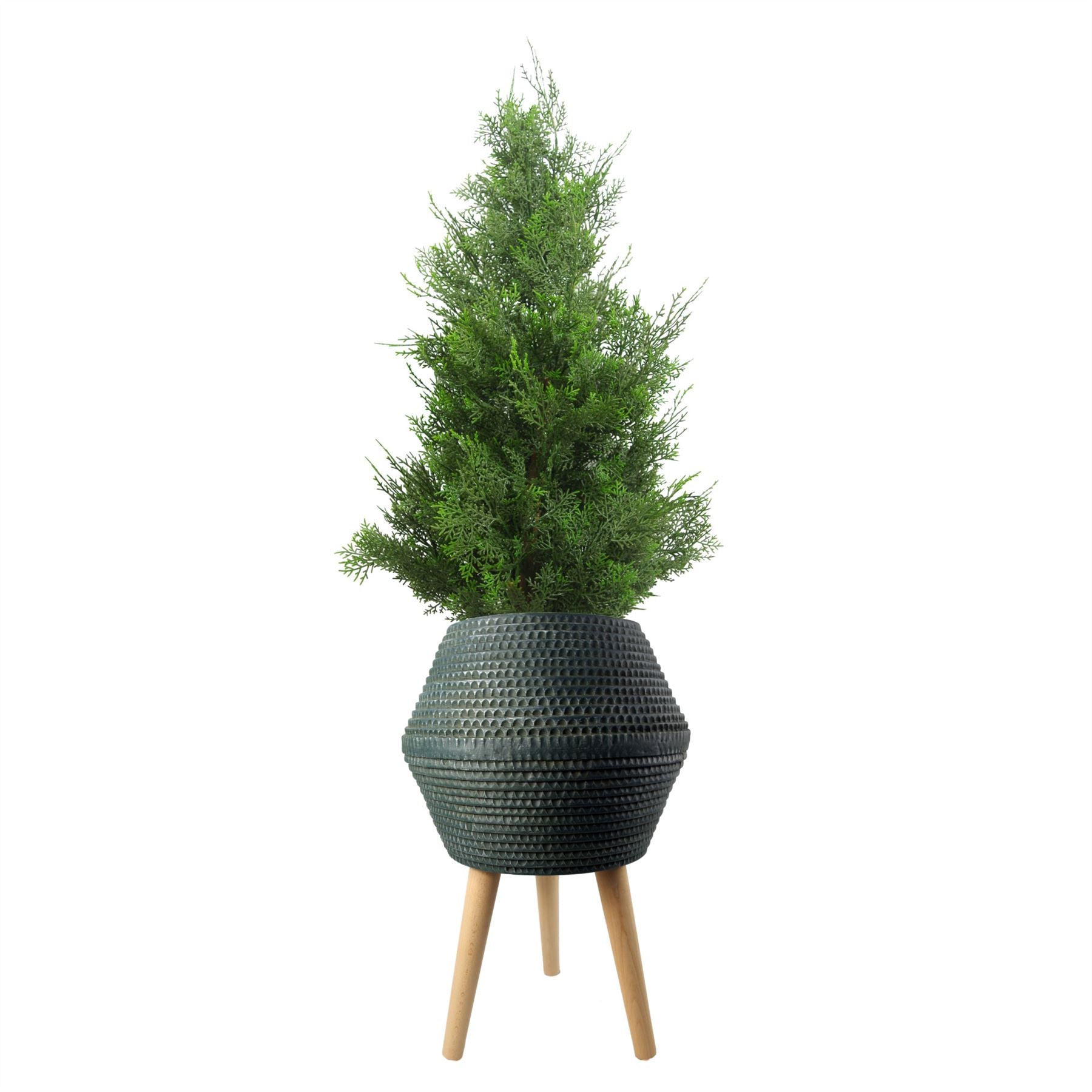 Large Planters Plant Pots Orion Large Blue Grey Planter 62cm x 40cm Botanik