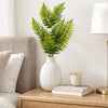 Pack of 6 x 50cm Artificial Fern Spray Stem - Spring Green