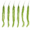Pack of 6 x 100cm Artificial Trailing Rhipsalis Style Hanging Plant - Light Green Tips