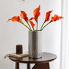 Pack of 6 x 70cm Artificial Orange Calla Lily Stems
