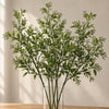 Faux Green Leaf and Seed Pod Foliage Sprays, 96cm Long - 6 Stems