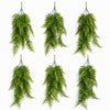 Pack of 6 x 80cm Artificial Trailing Fern Plant Hanging Faux Greenery