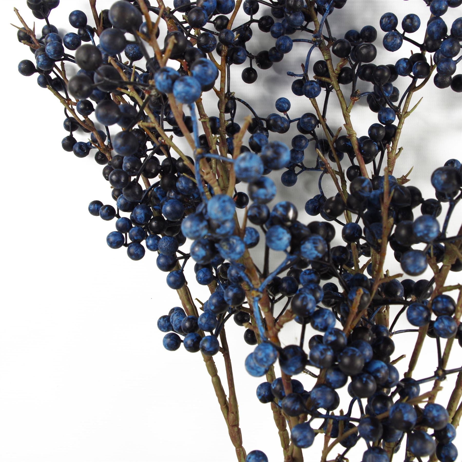 Artificial Blue Christmas Berry Spray 70cm Xmas